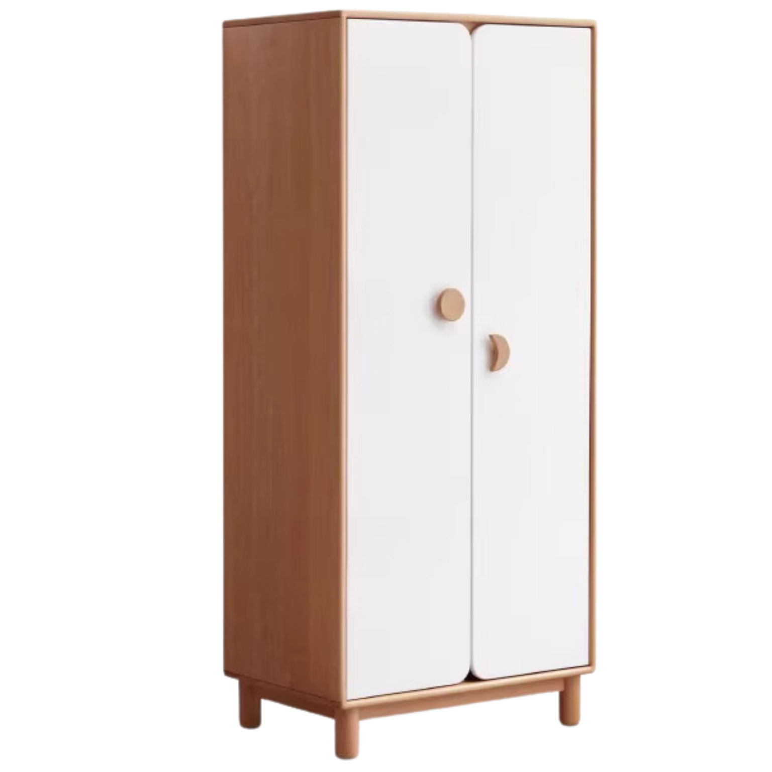 Beech Solid Wood Kids Wardrobe with regard to
