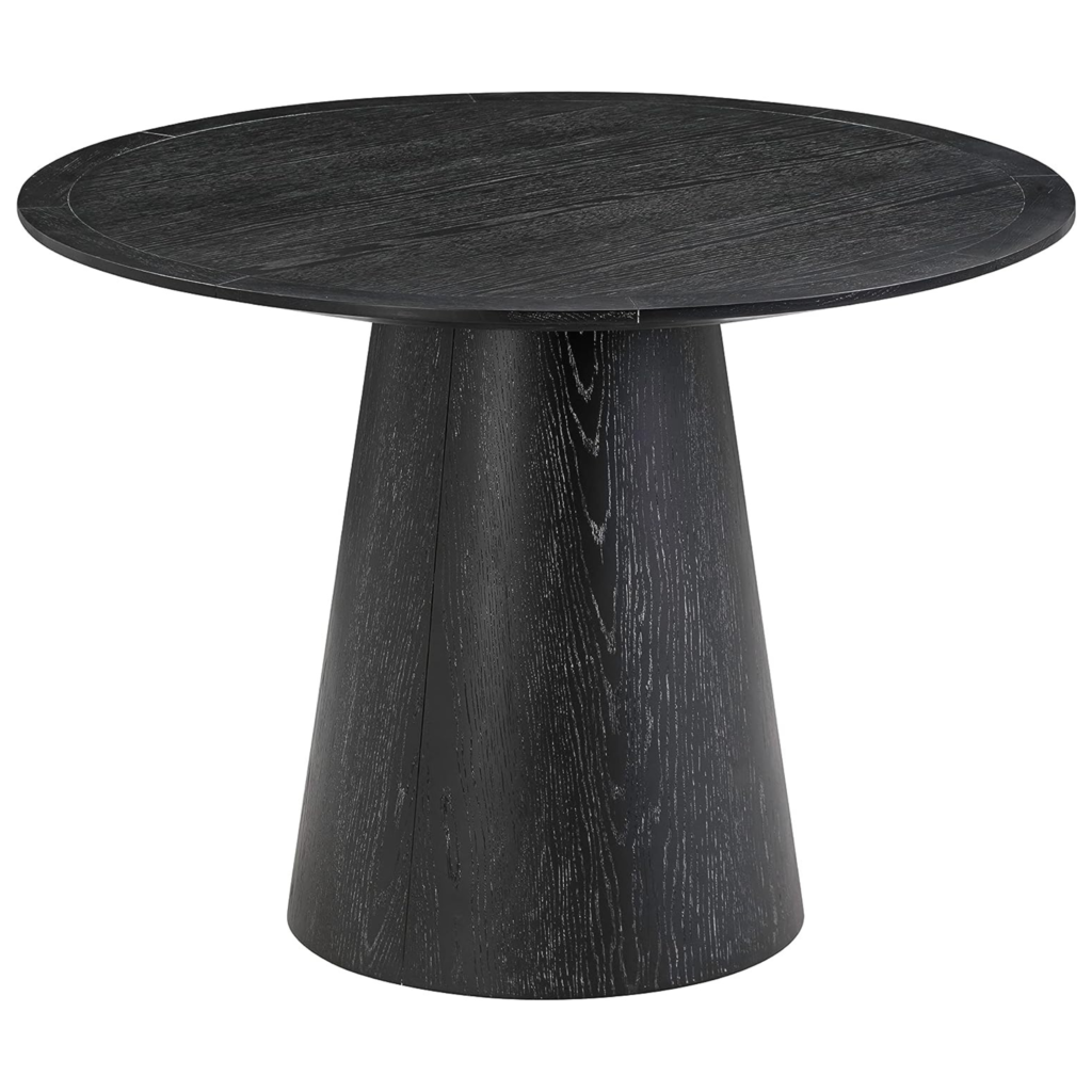 Black Oak Dining Table - Bloom And Babe inside