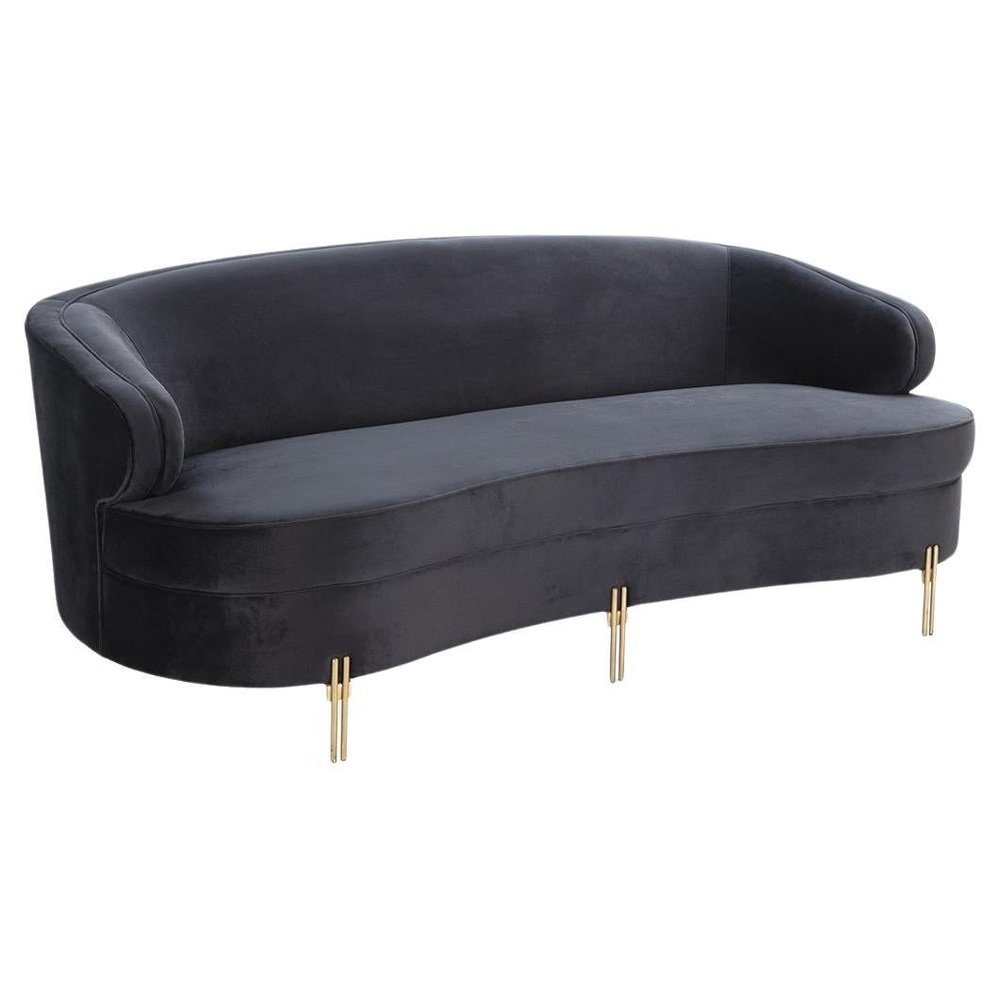 Black Velvet Sofa By Thai Natura For Sale At Pamono regarding Unpacking the Allure of a Black Velvet Sofa Design Insights