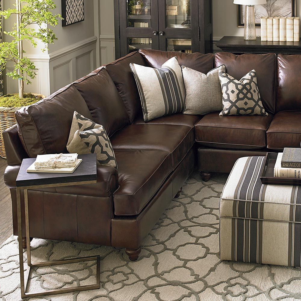 Brown Leather Sofa Decorating Living Room Ideas - 2Troop1900S with regard to