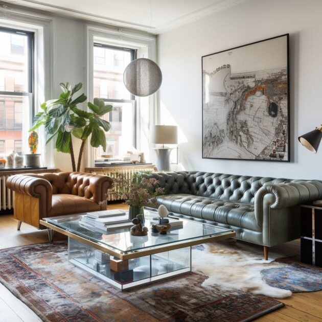 Chesterfield Sofas In Contemporary Living Room Interiors pertaining to