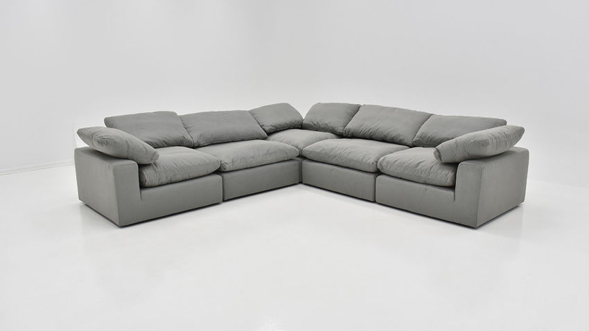 Cloud L-Shaped Sectional Sofa - Gray | Home Furniture Plus Bedding And ... within