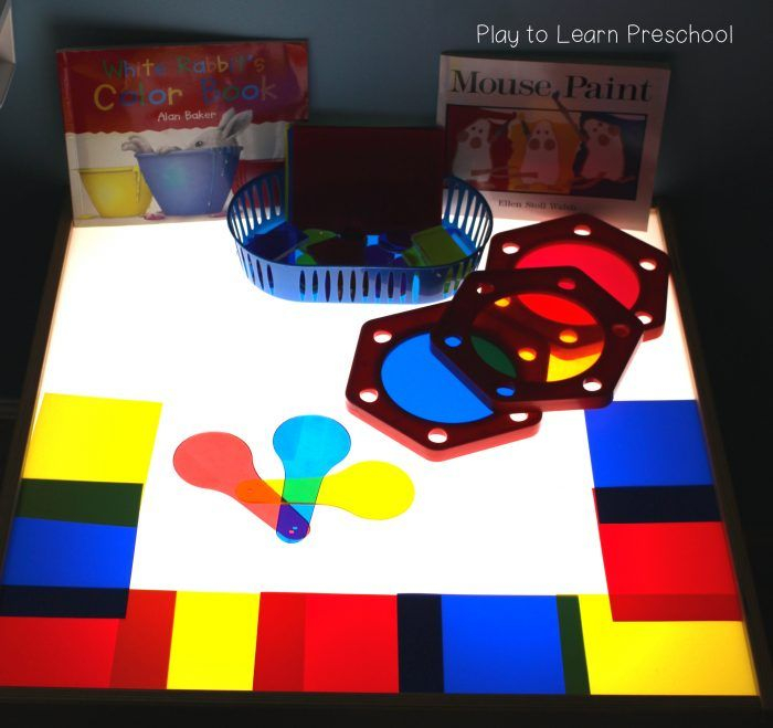 Color Theory On The Light Table | Preschool Colors, Light Table ... for Exploring the Power of Color and Function in Early Childhood Furniture