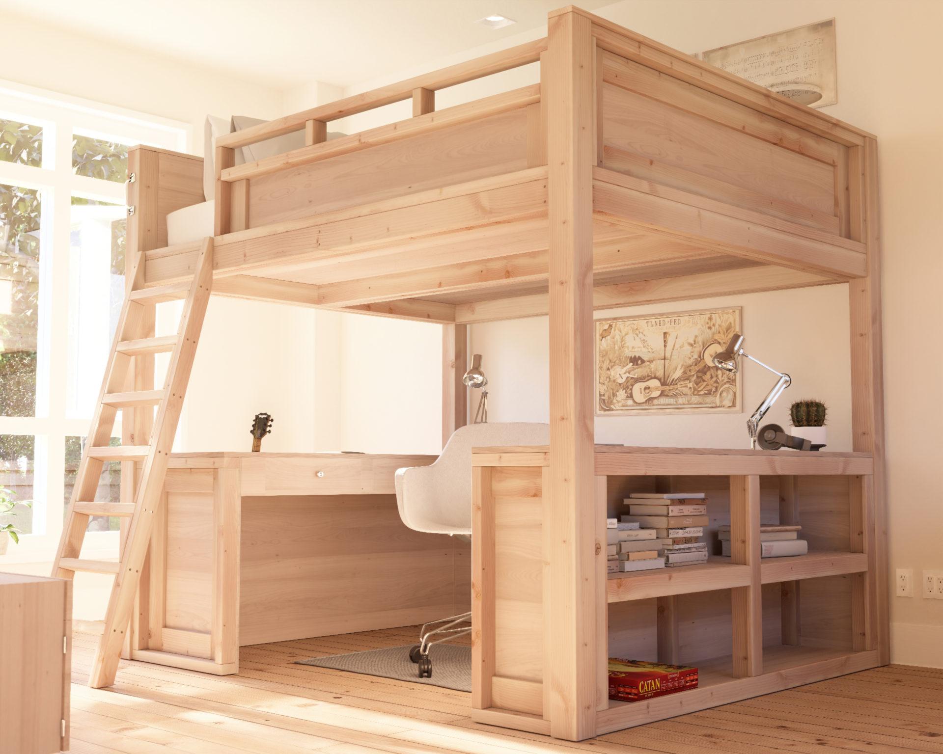 Diy Queen Loft Bed: Build Your Own Elevated Sleeping Haven – Blog ... throughout Ergonomics and Efficiency Unpacking the Design of the Gewnee Queen Loft for Modern Living