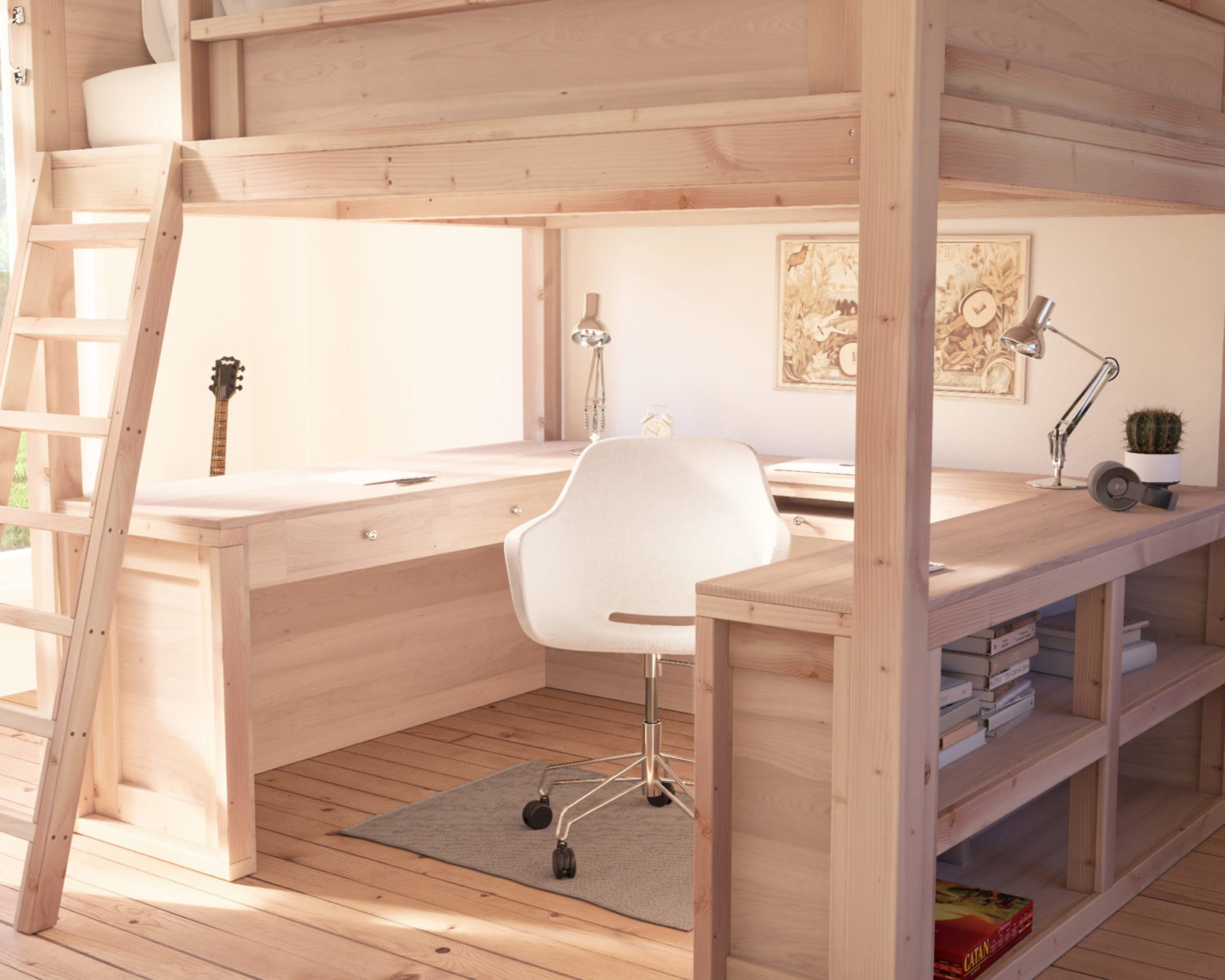 Diy Queen Loft Bed: Step-By-Step Pdf Instructions For Creating Your ... inside Creating a Safe Sleep Haven with the Lexicon Jovie Bunk Bed