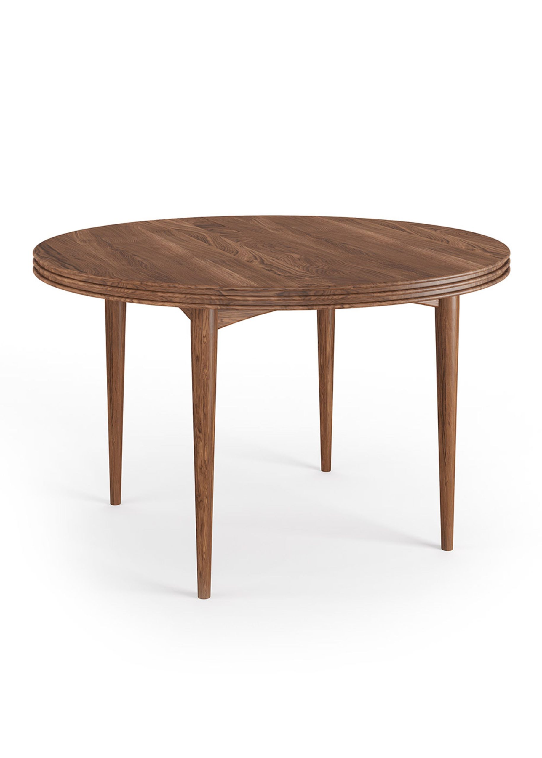 Dk3 - Groove Table Round - Solid Tabletop - Dining Table - Walnut with The Enduring Appeal of Walnut Dining Tables with Grooved Tops