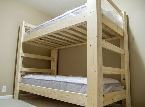 Easy And Strong Diy Bunk Bed Plans with regard to