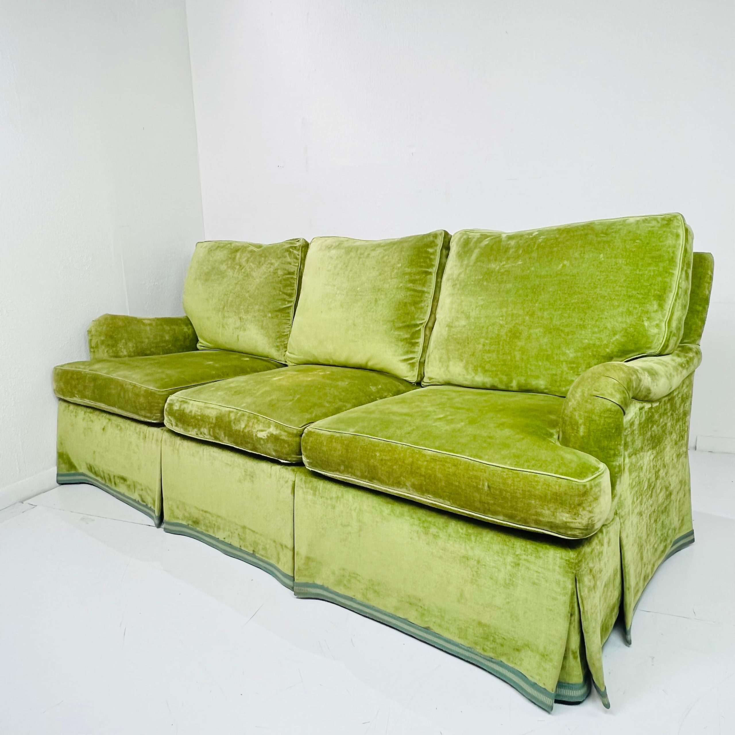 English Rolled Arm Sofa At 1Stdibs intended for Curating Comfort The Allure of a Slate English Rolled Arm Sofa