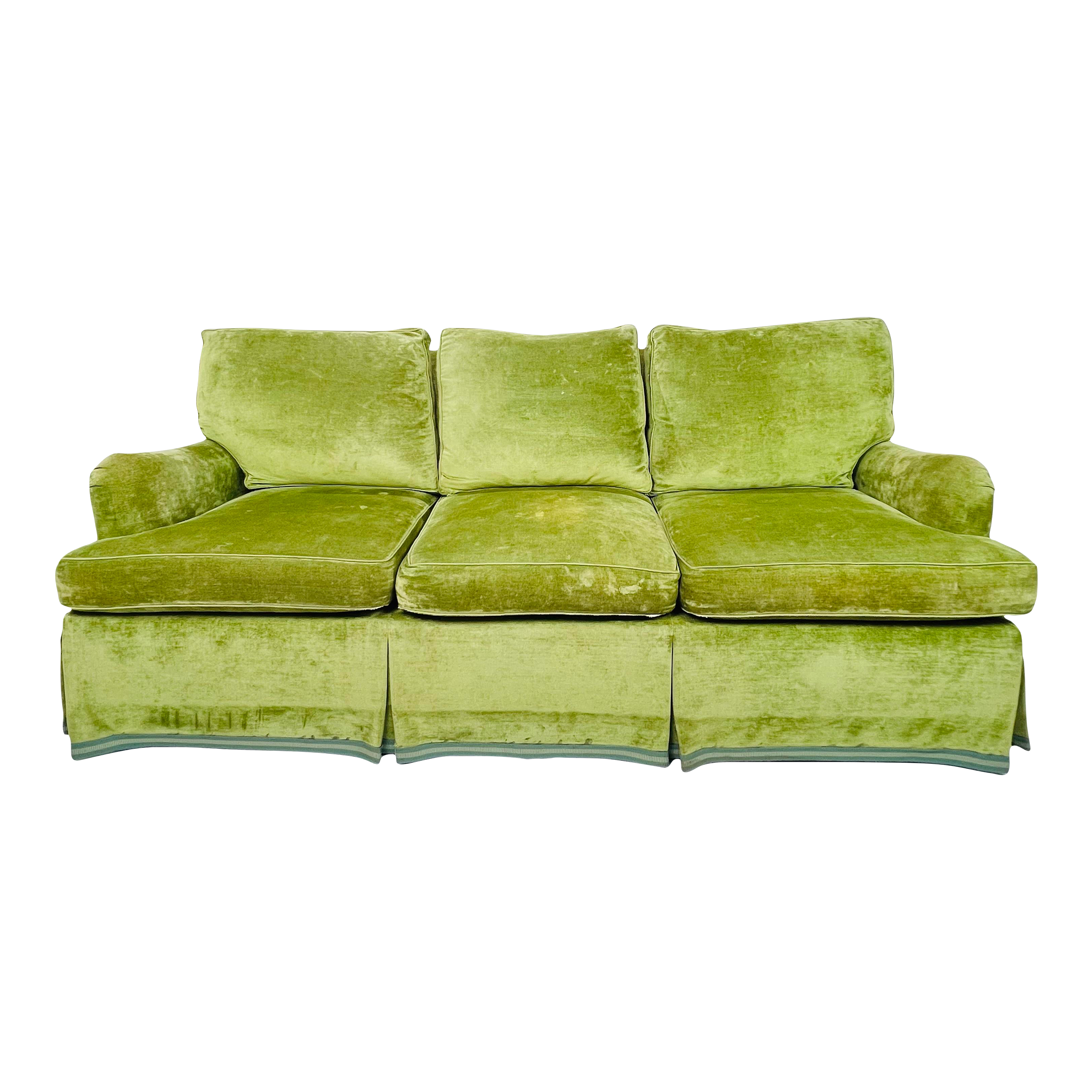 English Rolled Arm Sofa | Chairish with regard to