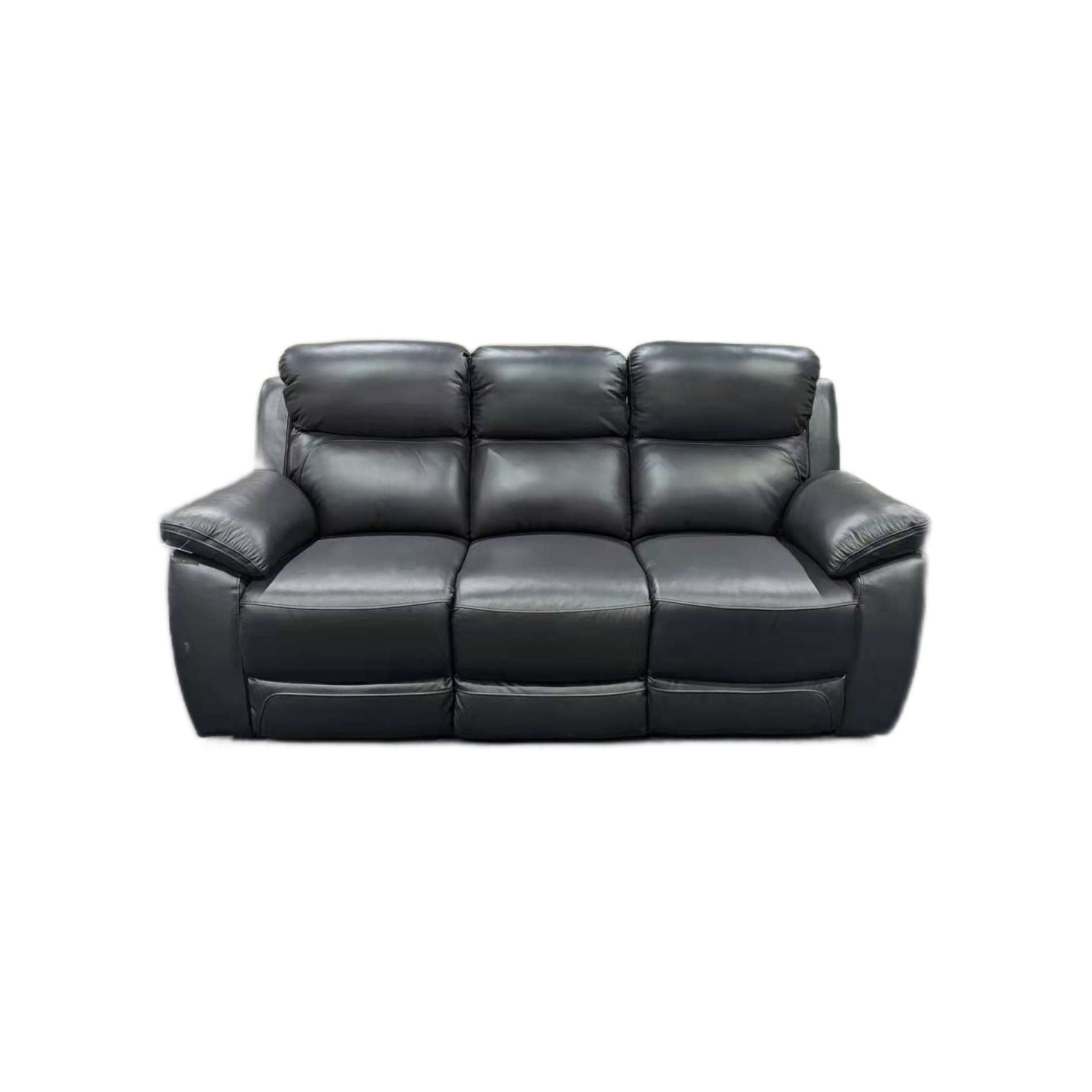 Federico Manual Leather Recliner Suite | Supreme Furniture throughout A Deep Dive into the Federico Black Leather Power Recliner's Premium Features