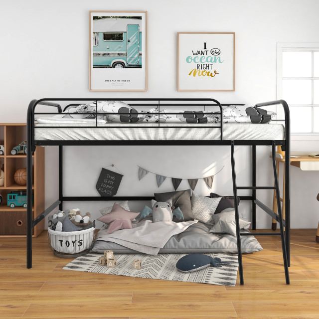 Gewnee Metal Twin Loft Bed - Transitional - Loft Beds - By Gewnee Inc ... for