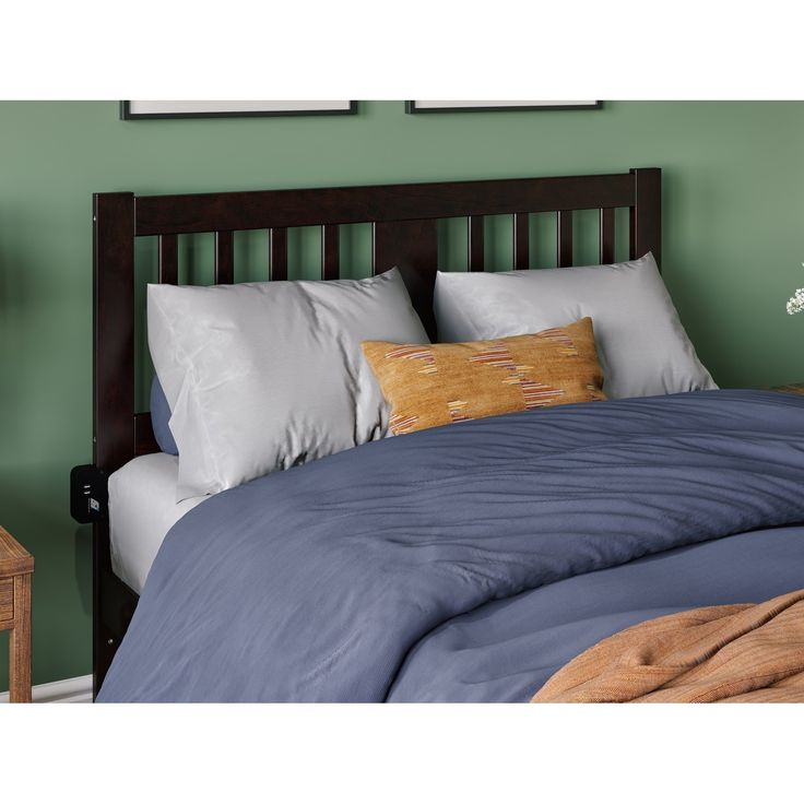 Headboards | Slatted Headboard, Wood Platform Bed Frame, Solid Wood ... for