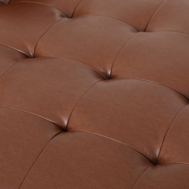 Hixon Contemporary Tufted Upholstered Chaise Lounge - Midcentury ... for