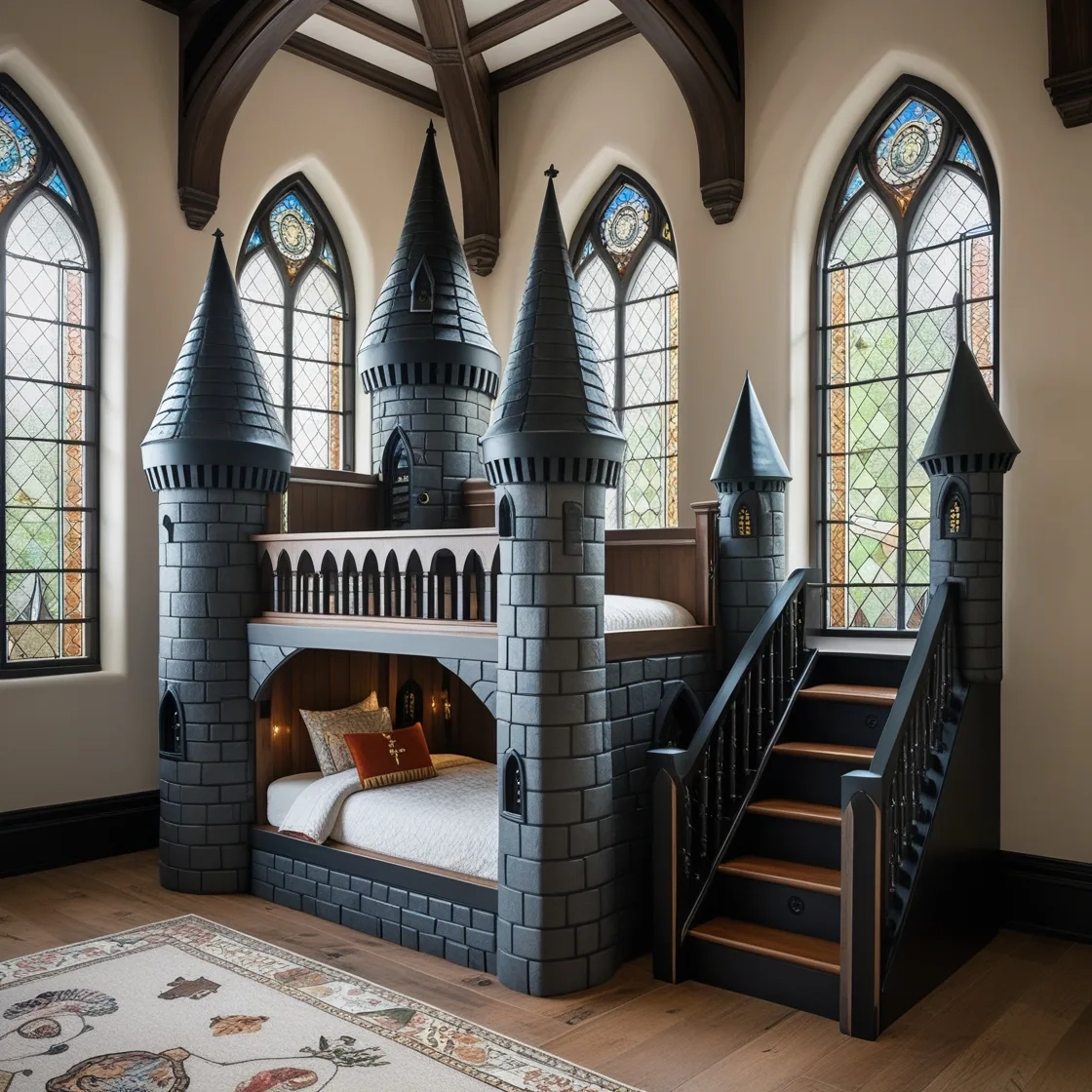 Hogwarts Bunk Bed: The Ultimate Magical Sleeping Experience for Creating a Safe Sleep Haven with the Lexicon Jovie Bunk Bed