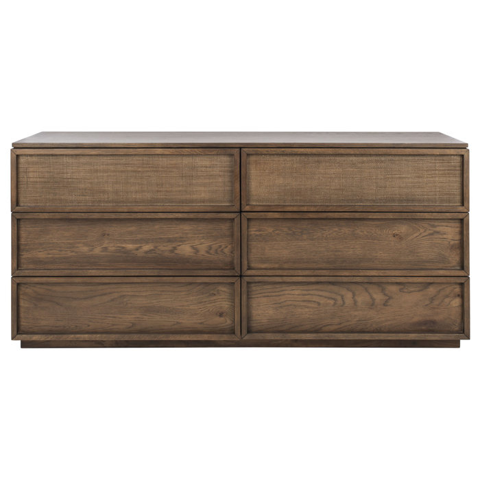 Hudson 6 Drawer 63" W Double Dresser &Amp; Reviews | Joss &Amp; Main with regard to