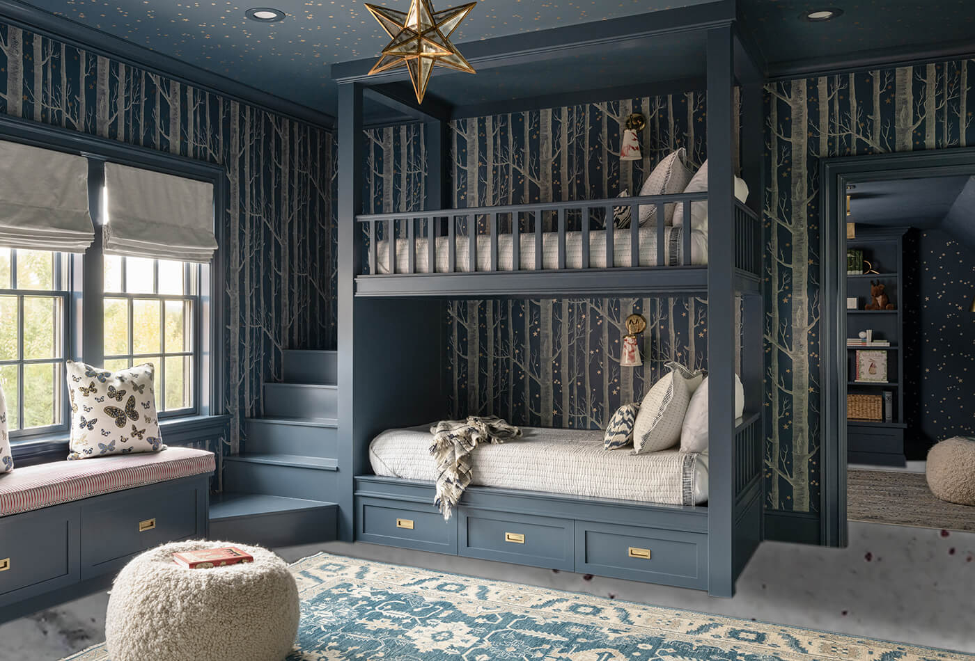 Innovative Bunk Bed Room Ideas For Space-Saving And Living pertaining to Creating a Cozy and Functional Space with the Lexicon Orion Gray Bunk Bed