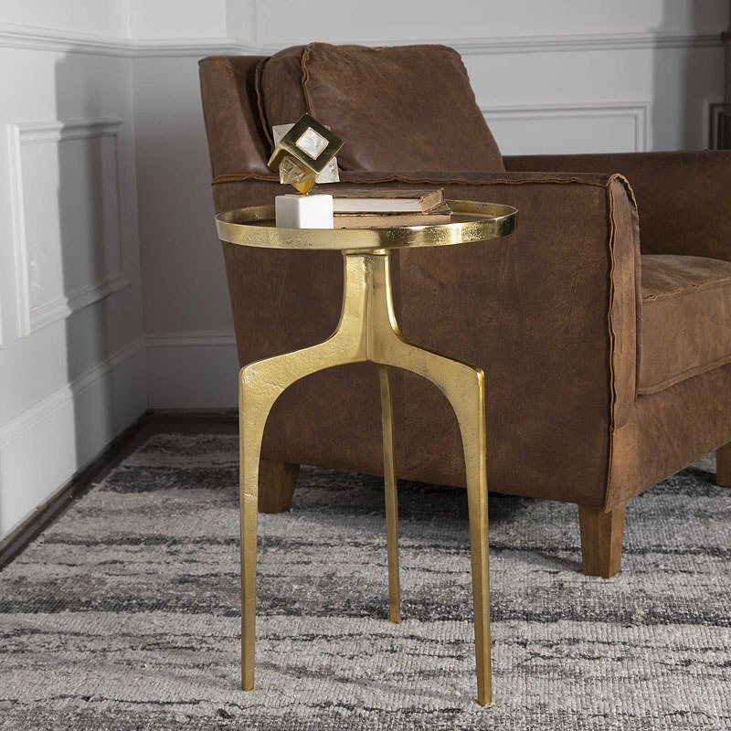 Kenna Gold Accent Table Uttermost | Furniture Cart with Unpacking the Design Philosophy Behind the Noelia Gold Accent Table