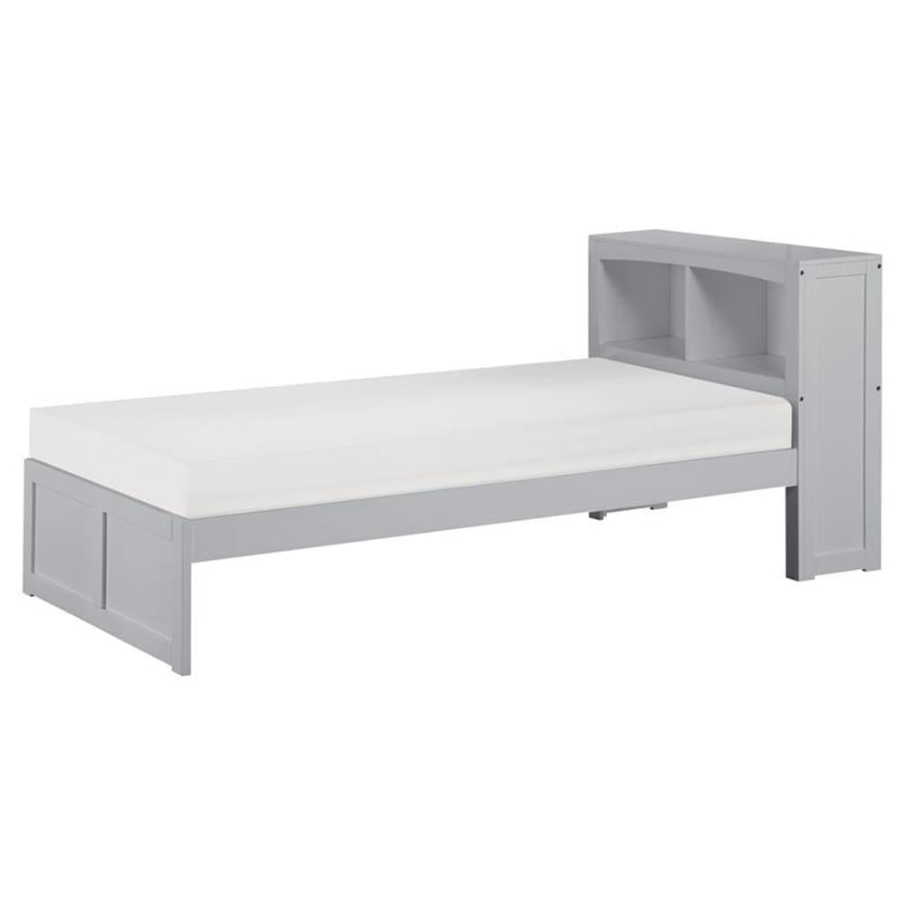 Lexicon Orion 88.5" Transitional Wood Twin Bookcase Bed In Gray ... in
