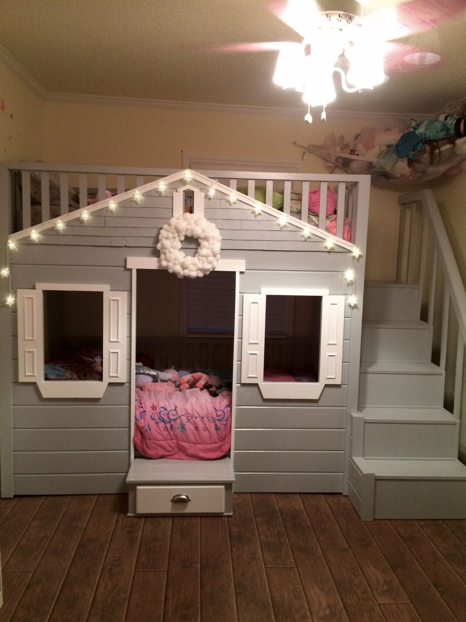 Little Cottage Loft Bed - Revised :) | Loft Bed Plans, Kids Loft Beds ... for Your Child's Dream Room A Look at the Gewnee Espresso Loft Bed