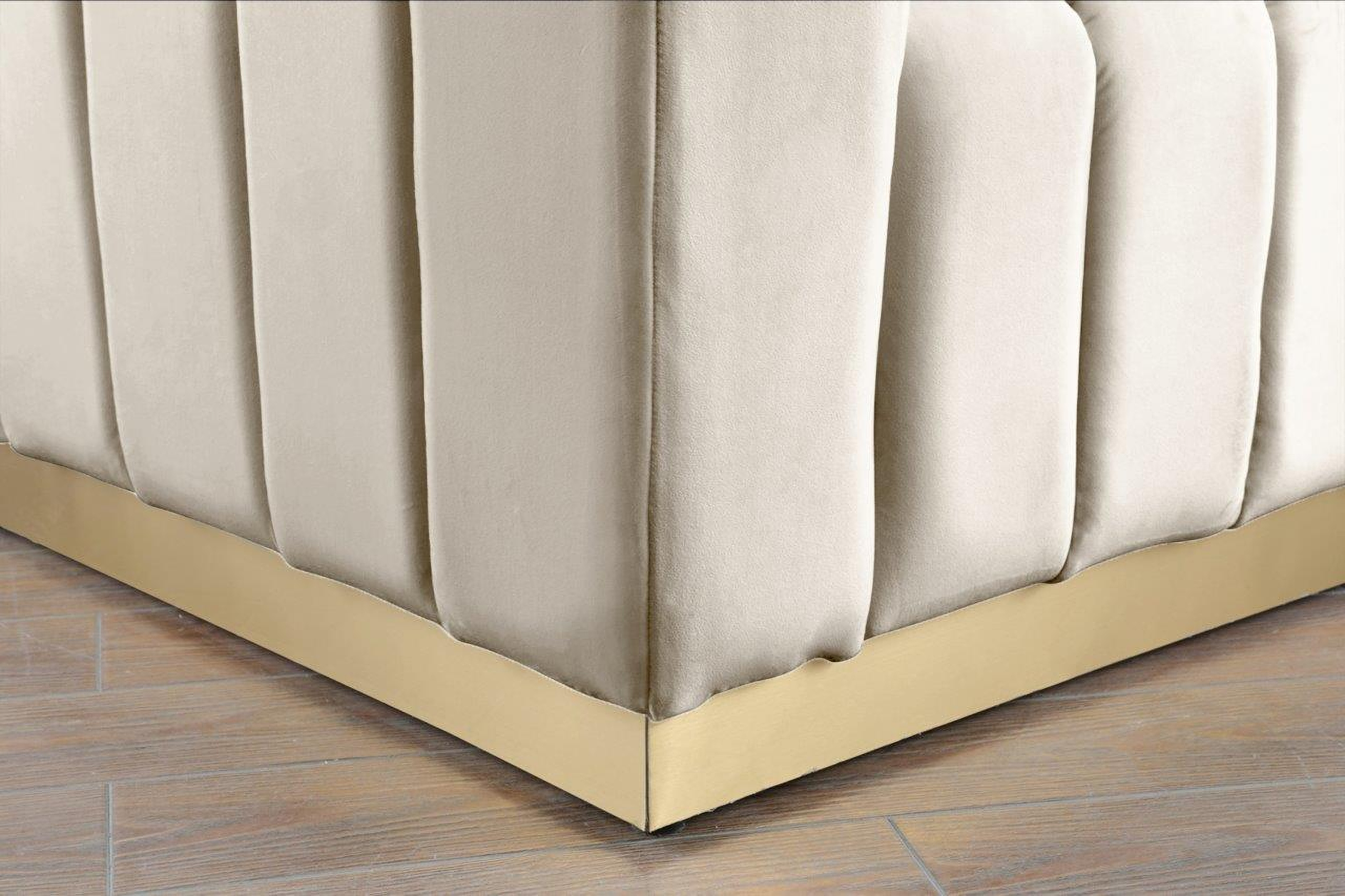Marlon Cream Velvet Sofa - 1Stopbedrooms. regarding
