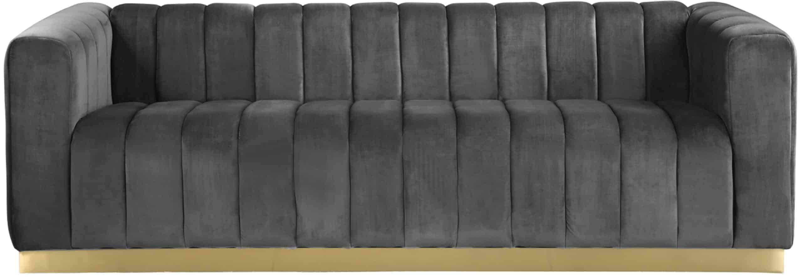 Marlon Velvet Sofa - Floor Décor within