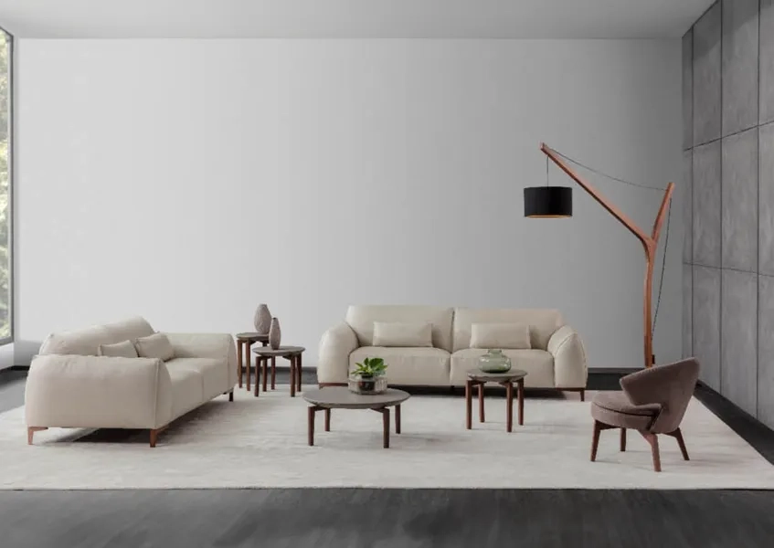 Nativa Interiors: Elevate Your Home With Timeless Elegance with regard to Designing with the Nativa Interiors Trio Grey Leather Sofa