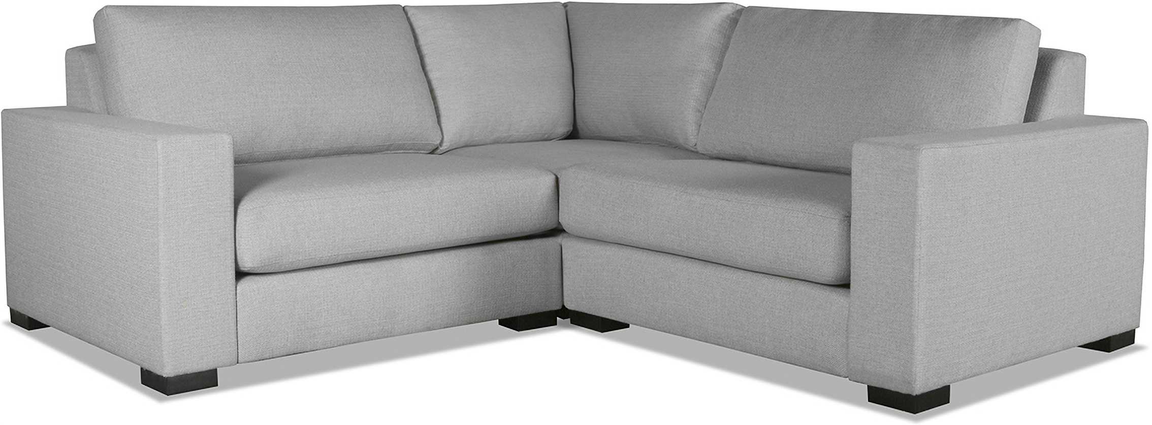 Nativa Interiors Veranda 3 Pieces Modular Sectional Mini In Grey Sec ... for Designing with the Nativa Interiors Trio Grey Leather Sofa