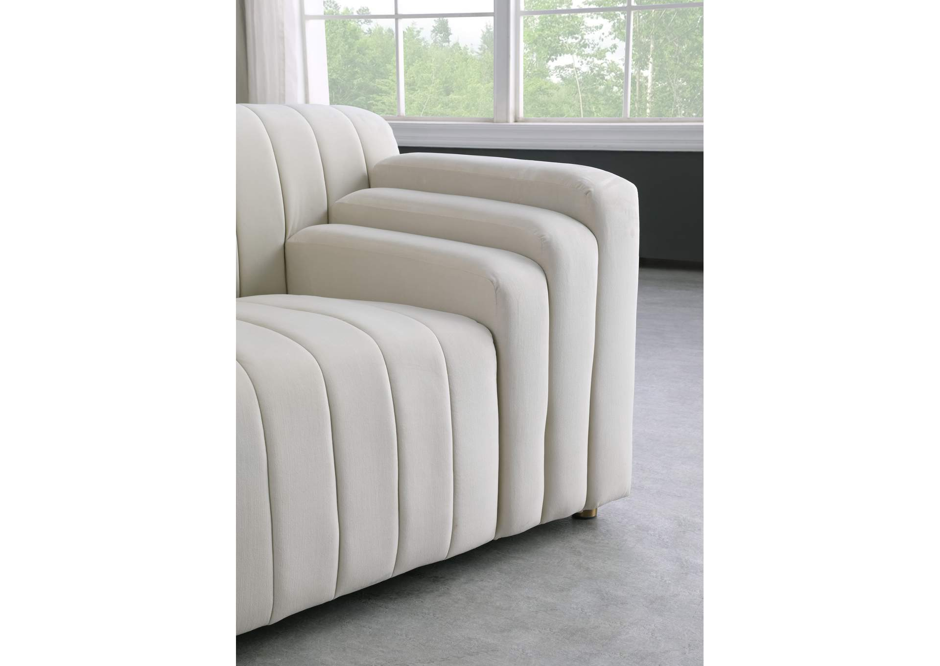 Naya Cream Velvet Sofa regarding The Art of Relaxation Unpacking the Marlon Cream Velvet Sofa Experience