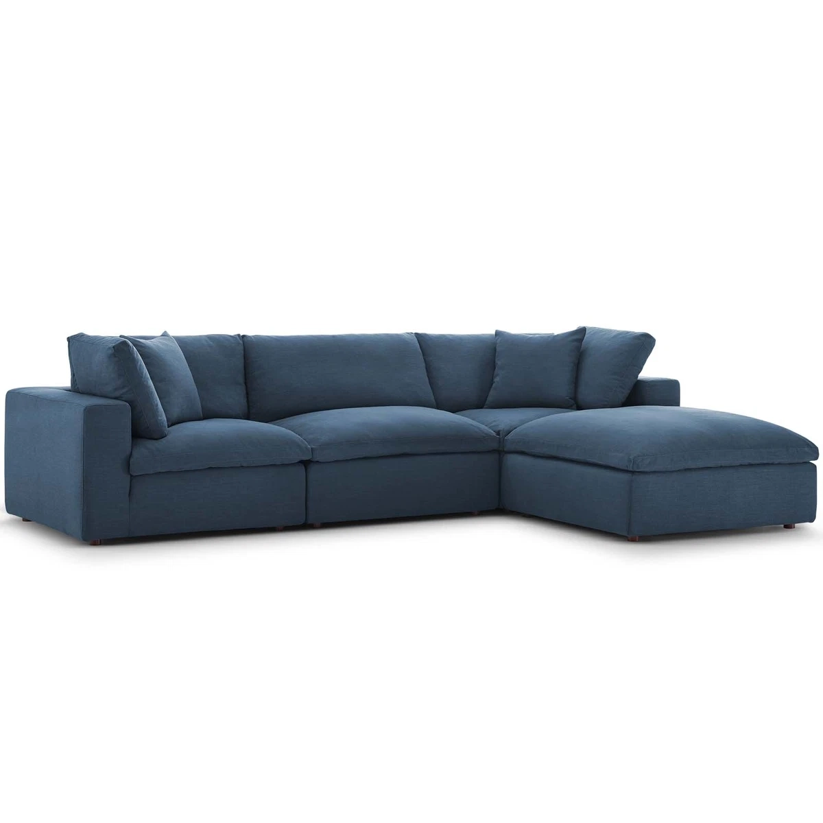 Papasan 2 Piece Sectional Sofa | Baci Living Room for The Enduring Appeal of the Papasan 4-Piece Crescent Sofa Set in Brown