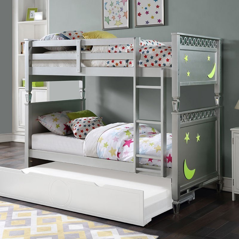 Powell Twin Over Twin Bunk Bed By Acme Furniture | Furniturepick in Creative Decor Ideas for the ACME Estevon Twin/Twin Bunk Bed