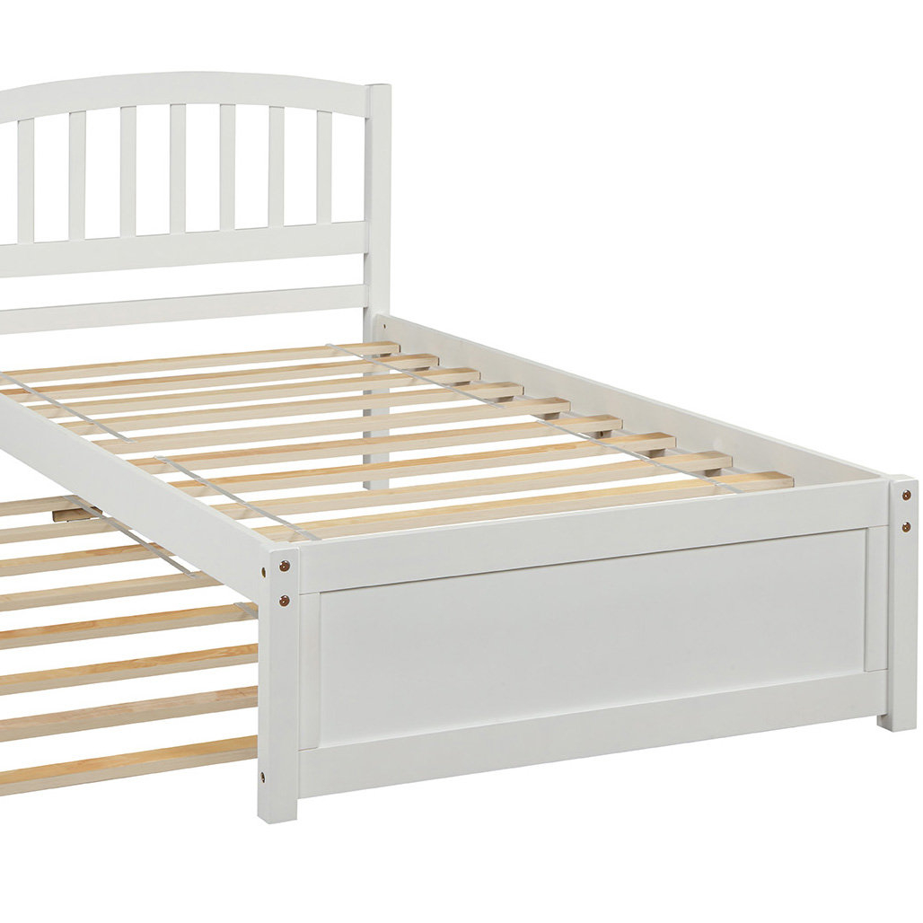 Red Barrel Studio® Suilven Modern Style Practical Slat Headboard ... throughout Beyond Aesthetics The Practical Benefits of Slatted Headboards on Bunk Beds