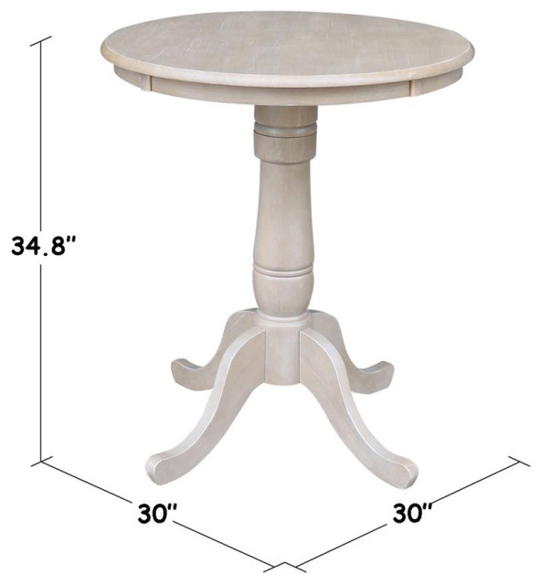 Round Top Pedestal Table - French Country - Dining Tables - By Bison ... for Choosing the Perfect Round Top Pedestal Table for Your Dining Space