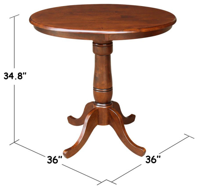Round Top Pedestal Table - Traditional - Dining Tables - By Bisonoffice ... with Choosing the Perfect Round Top Pedestal Table for Your Dining Space