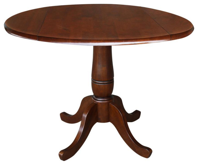 Round Top Pedestal Table With 2 Chairs - Traditional - Dining Tables ... regarding