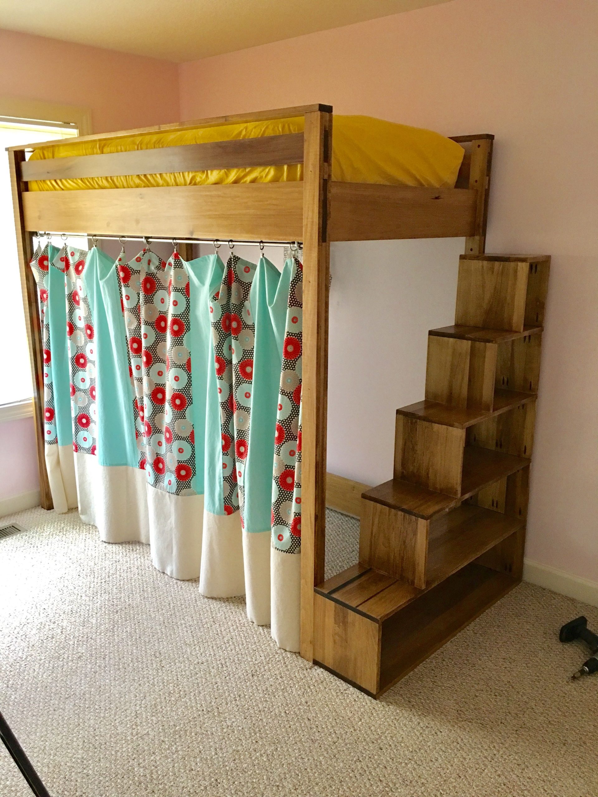 Simple Loft Bed With Stair Design within Assembling Your Garland Loft Bed An Expert's Guide to Setup