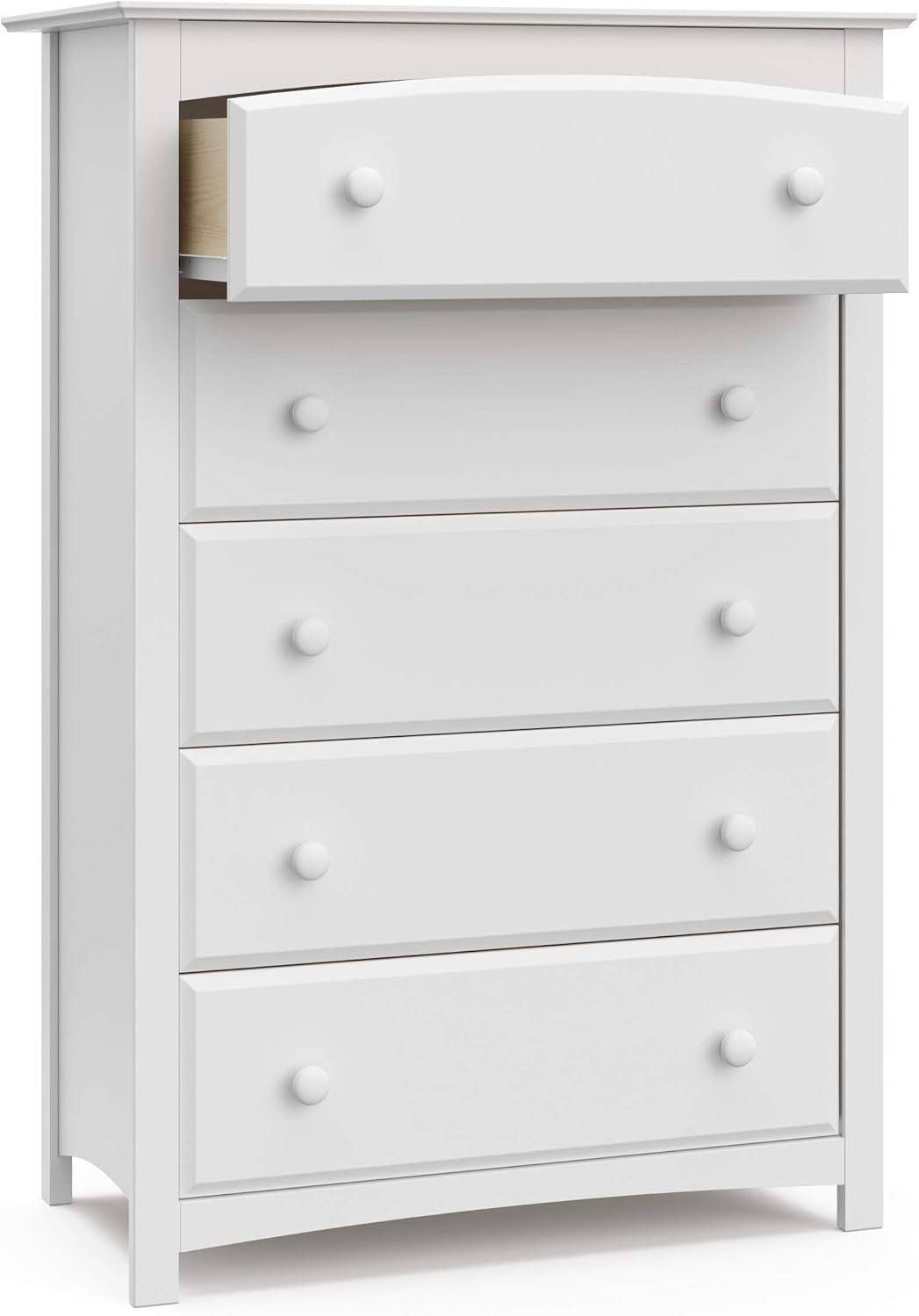 Storkcraft Kenton 5 Drawer Dresser (White) For Kids Bedroom, Nursery ... throughout