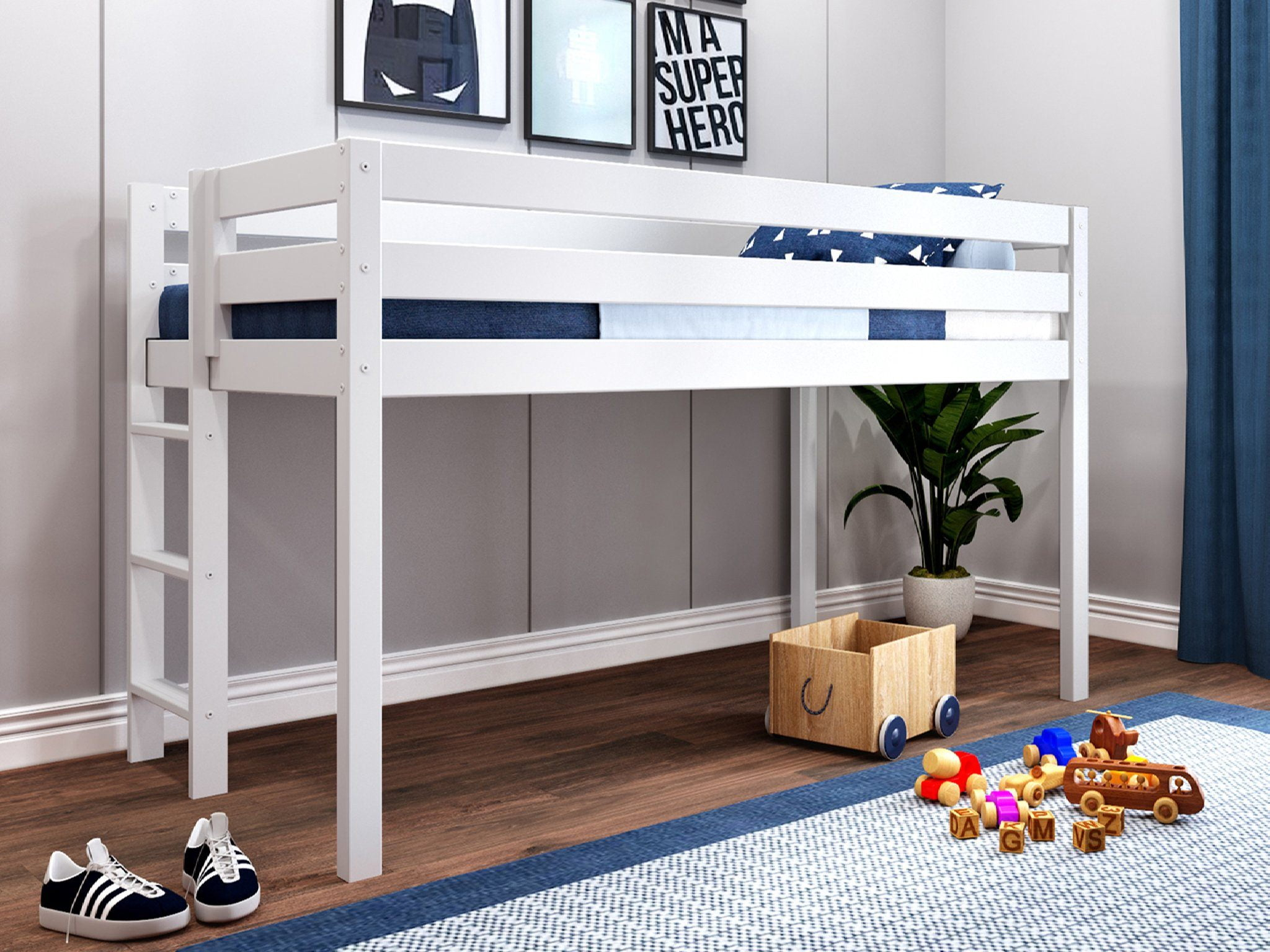 Twin Low Loft Bed With Storage At Alfredo Grove Blog with