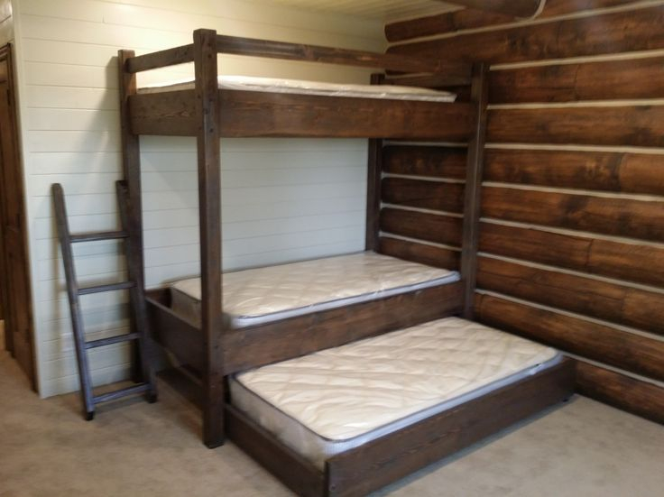 Twin Over Twin Bunk Beds With Trundle for
