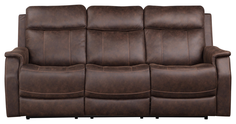 Valencia Power Recliner Sofa Walnut - Contemporary - Sofas - By Steve ... within Designing with the Steve Silver Valencia Walnut Reclining Sofa Key Considerations