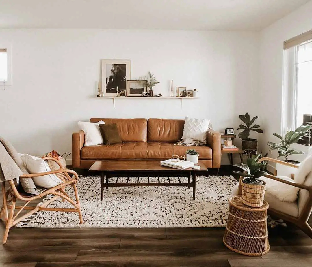 What Colour Goes With Brown Leather Sofa? 14 Cool Ideas - Archute inside Integrating a Brown Valour Leather Sofa into Diverse Interior Styles