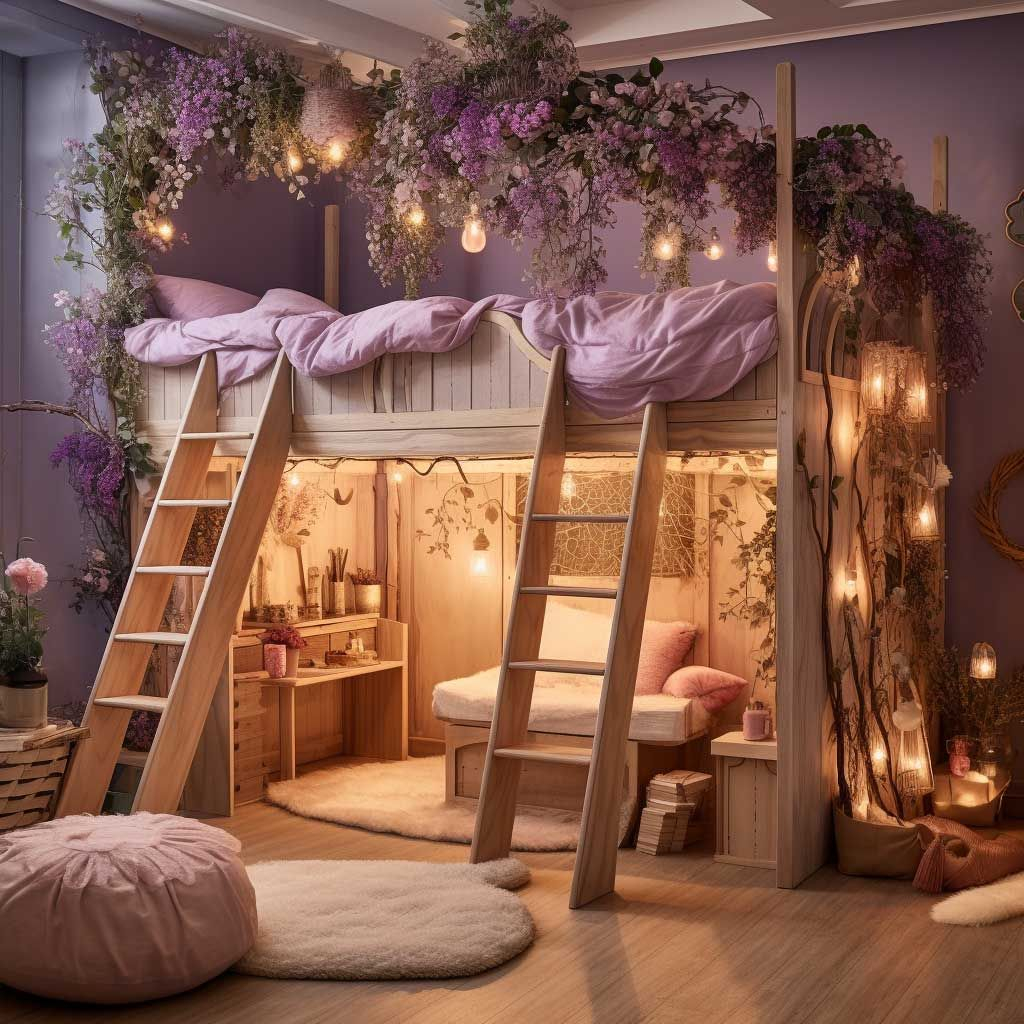 10+ Cute Loft Bed Ideas For Magical Kids' Rooms within