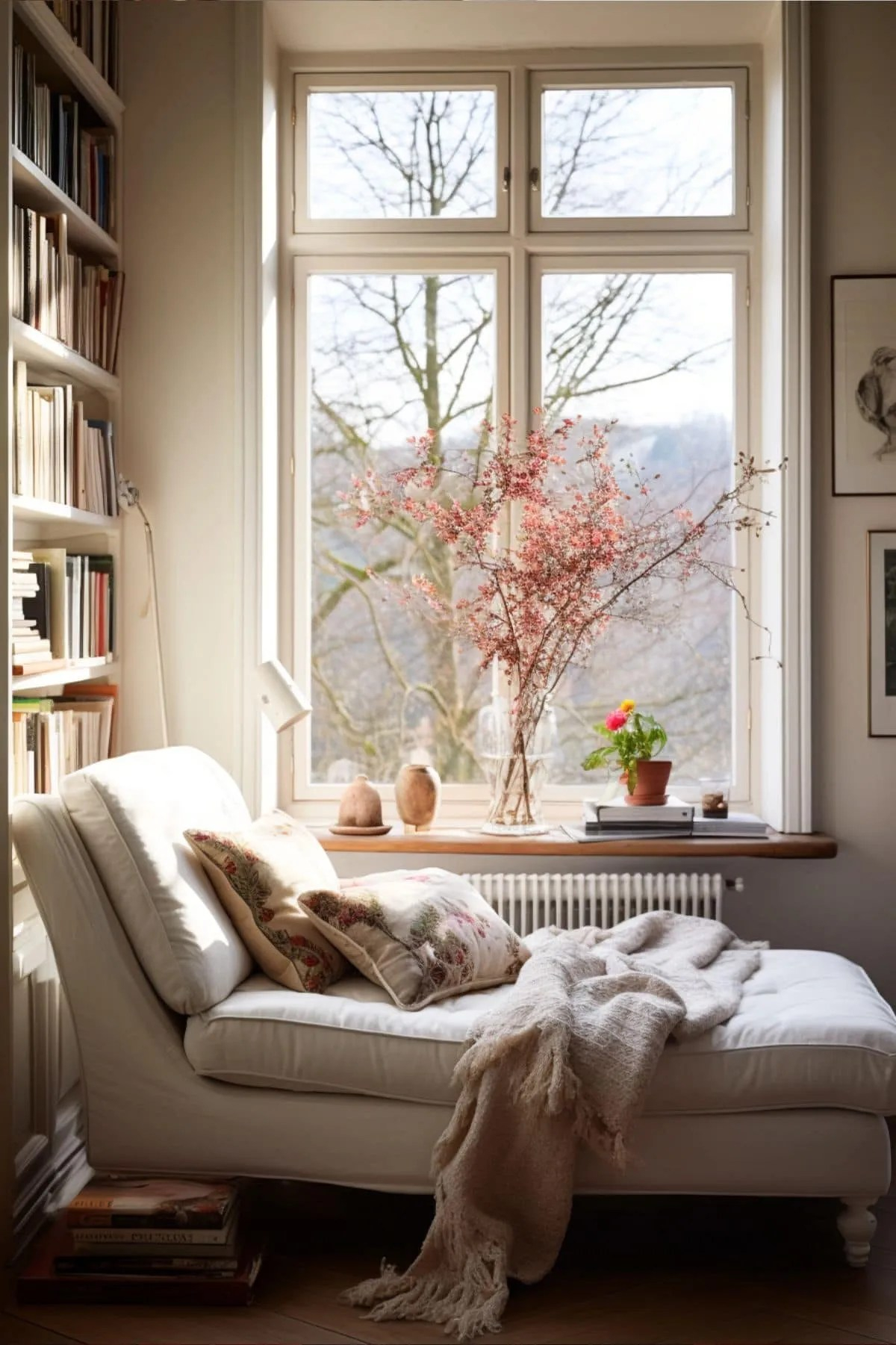 11 Cozy Corner Ideas: A Guide To Candles, Cushions And Comfort ... inside Creating Cozy Corners with the Beige & Gold Ohnstad Shell Sofa
