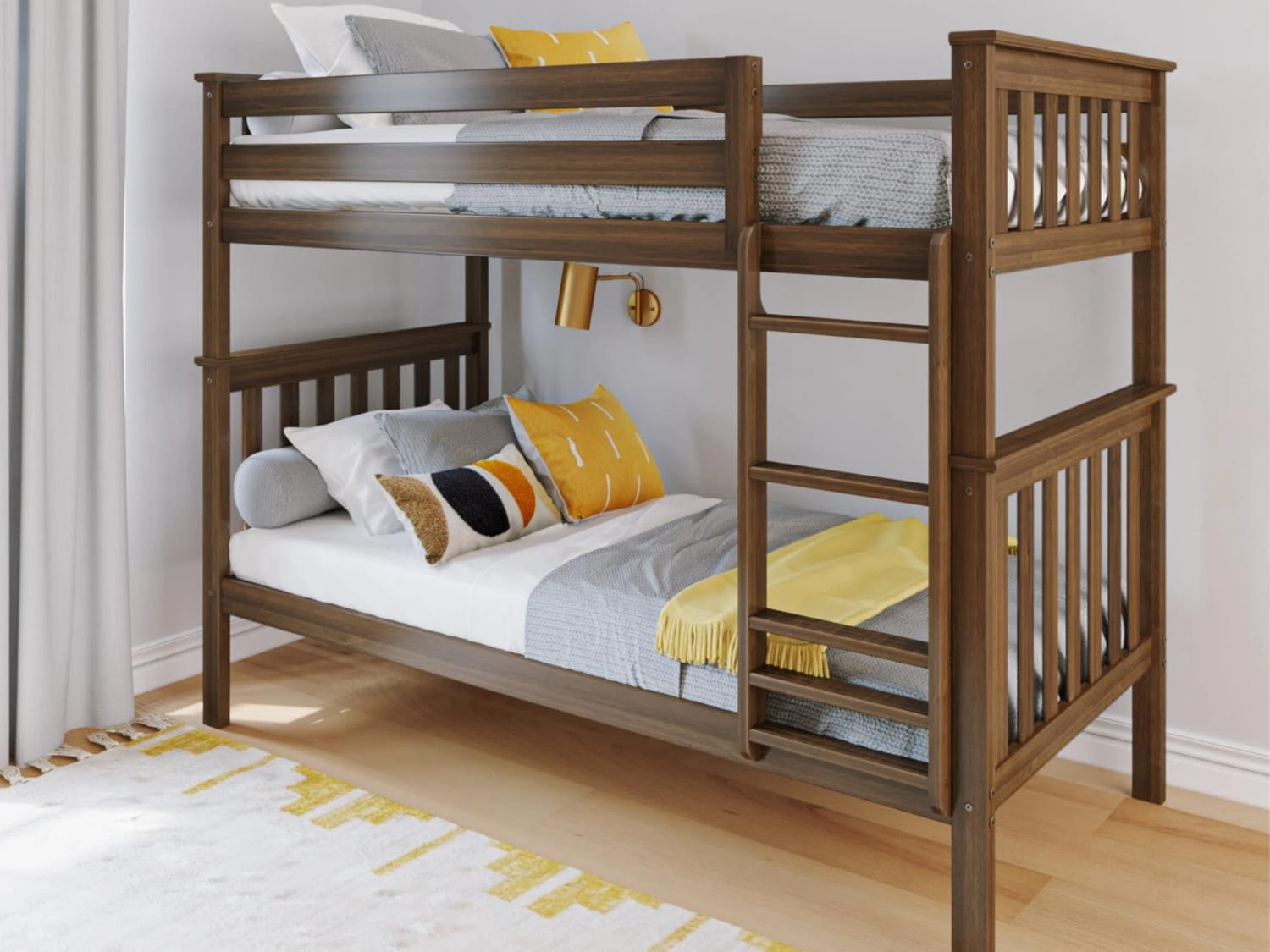 16 Best Twin Over Twin Bunk Beds regarding The Timeless Charm of White Wooden Twin Over Twin Bunk Beds for Kids' Rooms