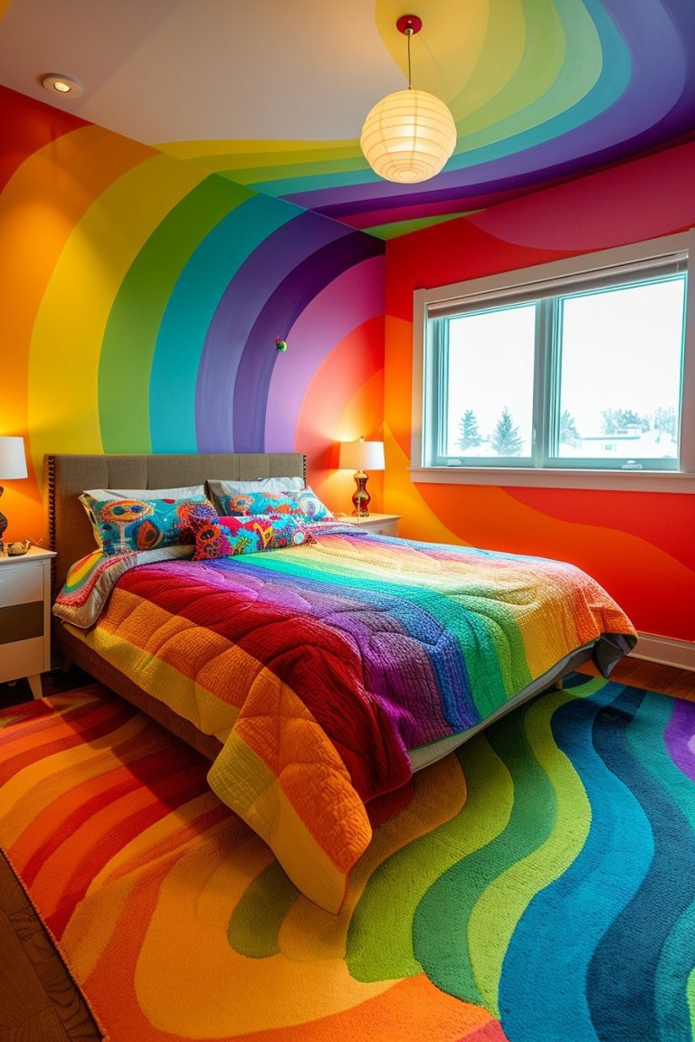 29 Rainbow Bedroom Ideas Kids Will Love - Courtneys World regarding Transforming Bedrooms with Rainbow Twin Bunk Beds Inspiring Ideas for Every Home