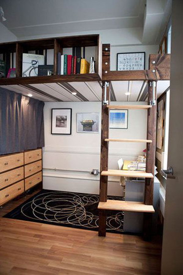 30+ Cool Loft Beds For Small Rooms regarding Transforming Small Bedrooms with the Pemberly Row White Loft Bed