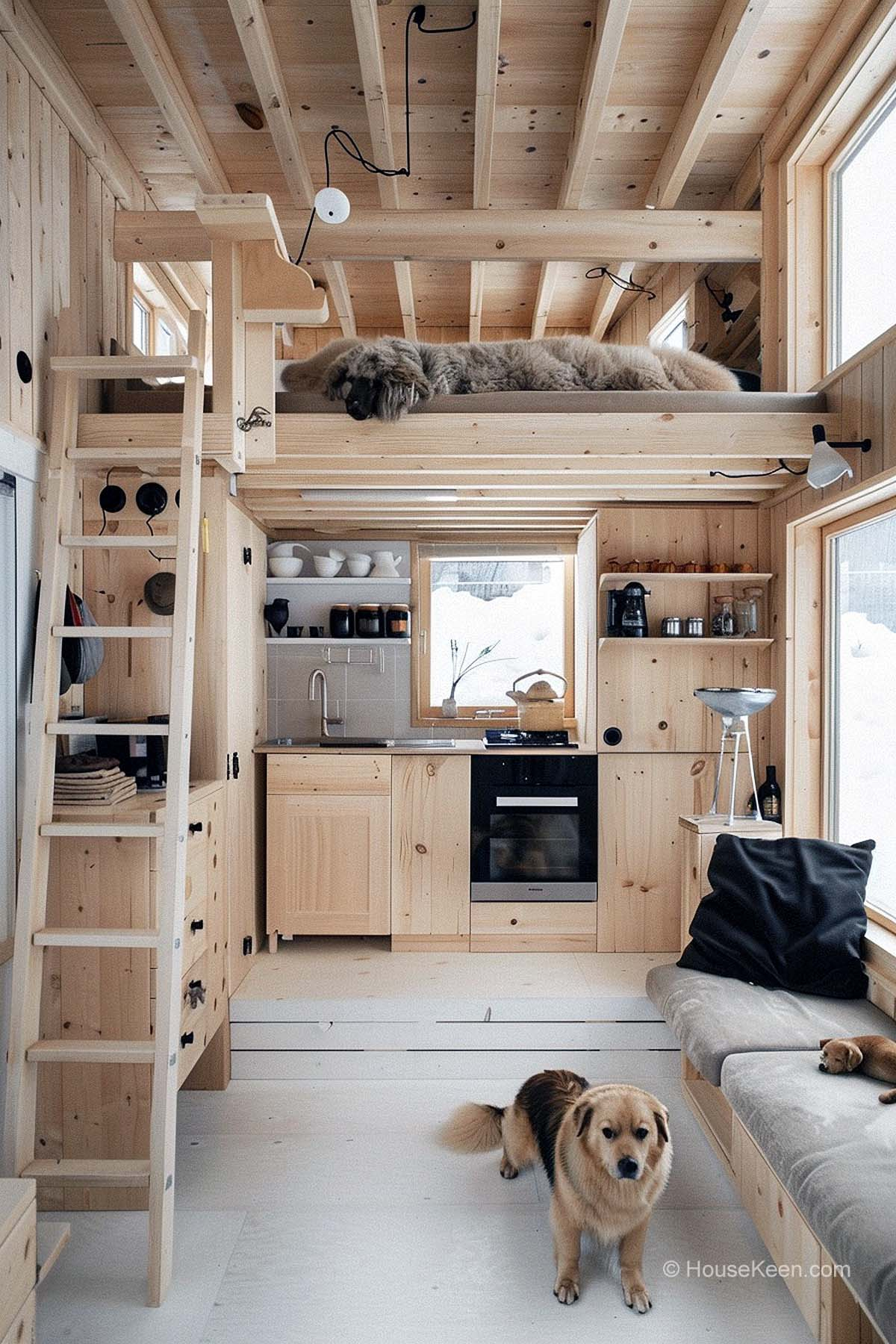 33 Tiny House Concepts With Great Loft Spaces (Pictures) with Creating Cozy and Functional Spaces with Full House Low Loft Designs