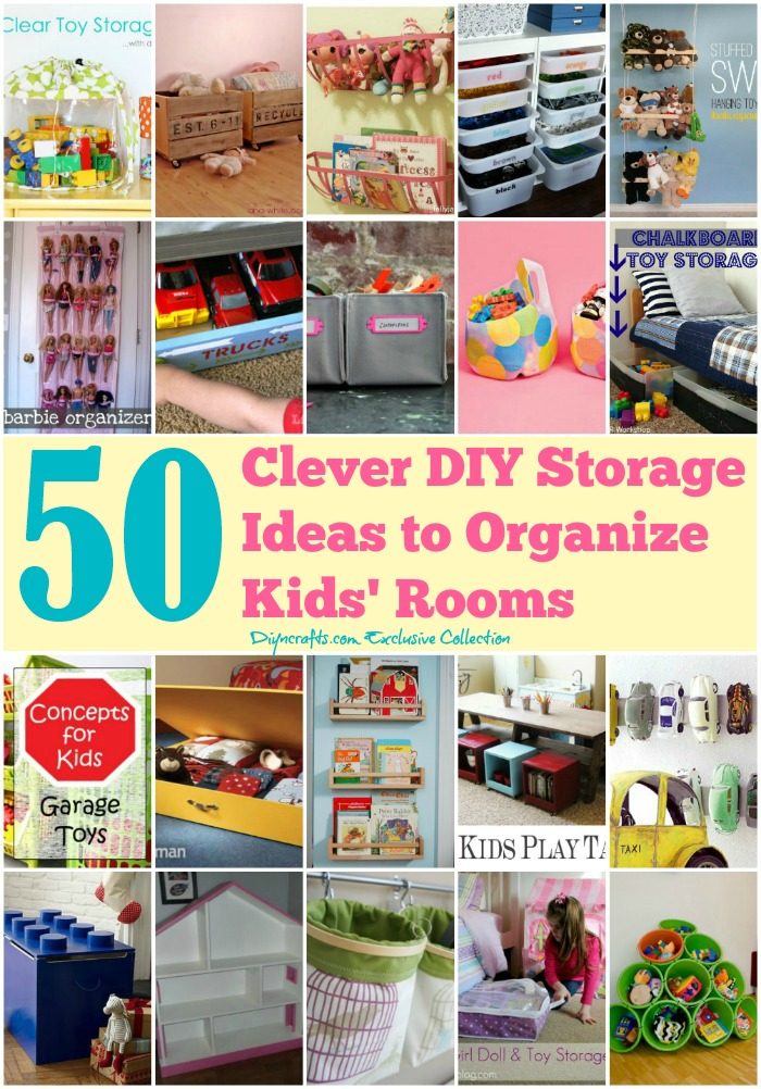 50 Clever Diy Storage Ideas To Organize Kids' Rooms - Diy &Amp; Crafts for Smart Storage Ideas for Busy Parents of Toddlers