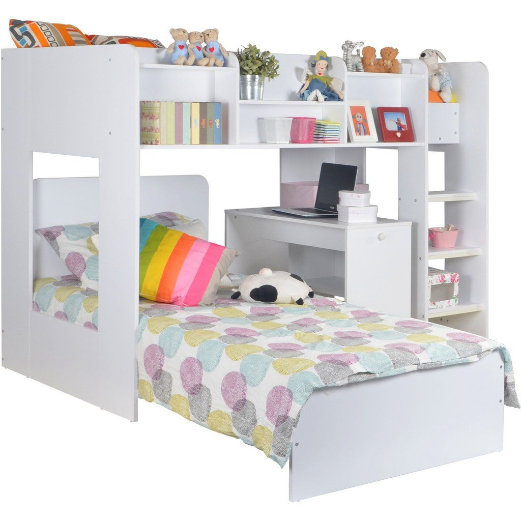 55+ White L Shaped Bunk Beds - Interior Design Ideas For Bedrooms Check ... intended for Designing a Cohesive Look for Shared Bedrooms with a White L-Shaped Bunk Bed