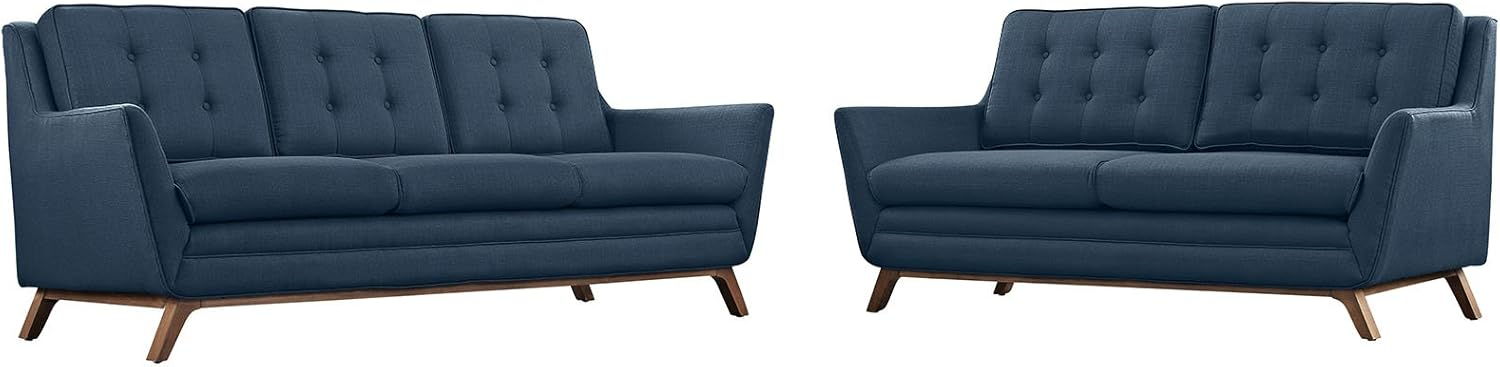 Amazon.com: Modway Beguile Mid-Century Modern Sofa Upholstered Fabric ... within