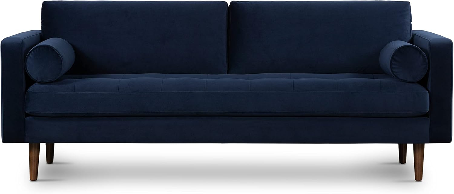 Amazon.com: Poly &Amp; Bark Sofas (Napa Sofa - Velvet, Navy Velvet ... throughout